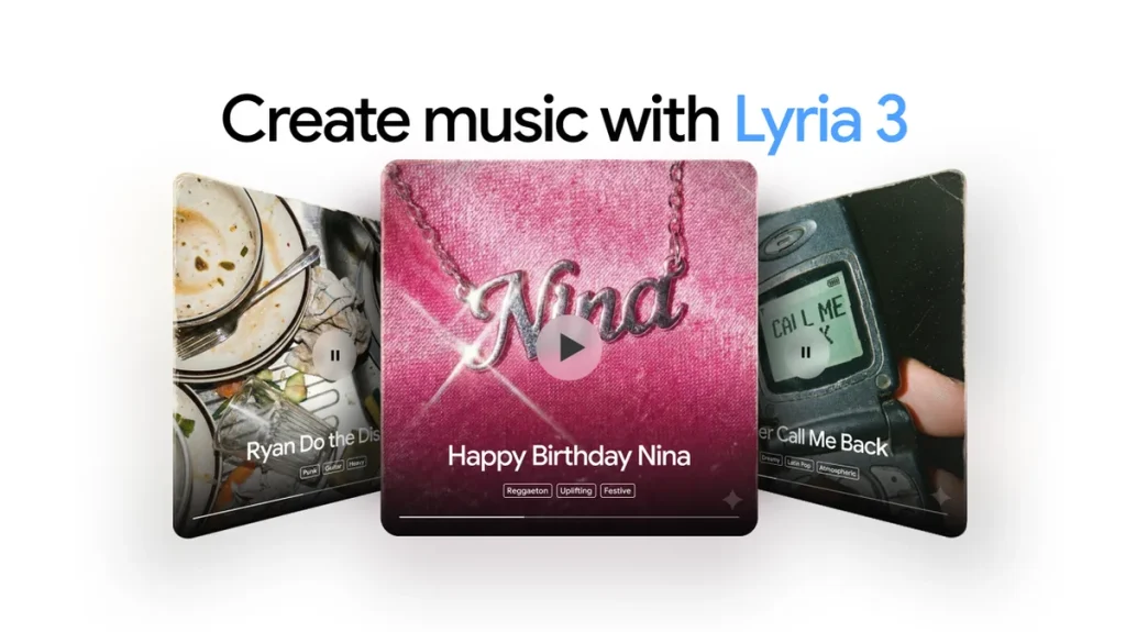 Google Lyria 3: генерация музыки за 30 секунд