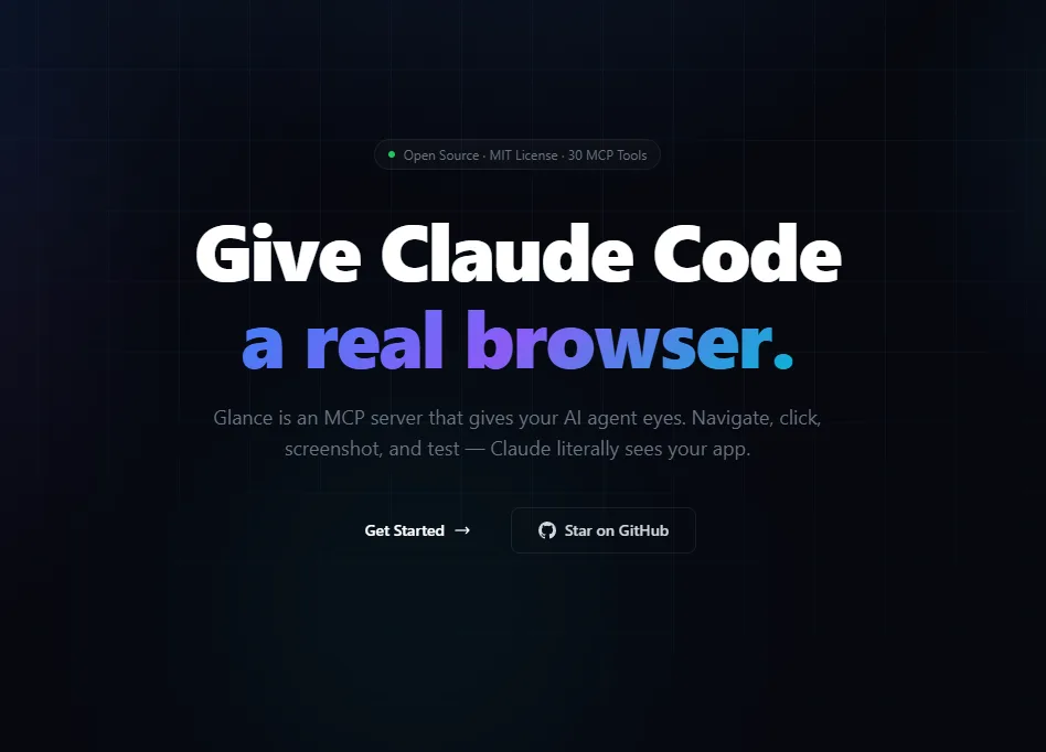 Glance запустил браузер для Claude Code с 30 инструментами