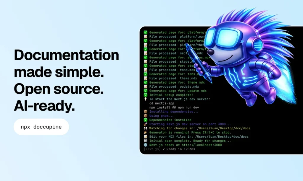 Doccupine запустил платформу для AI-документации с открытым исходным кодом