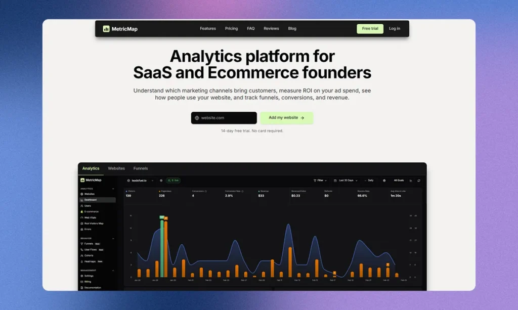 MetricMap запускает платформу для аналитики SaaS и e-commerce