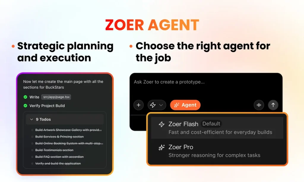 Zoer.ai: Запуск нового AI для веб-разработки