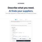 Autonoma.pro запускает AI для поиска поставщиков за минуты