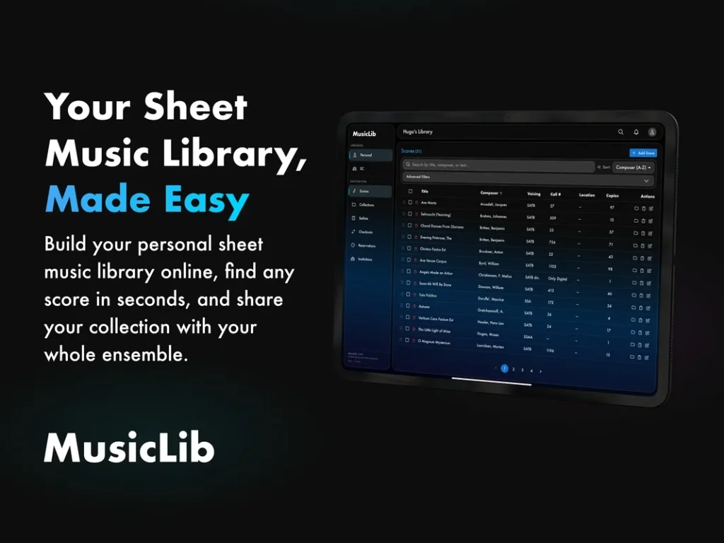 MusicLib: новая платформа для музыкантов и хоров