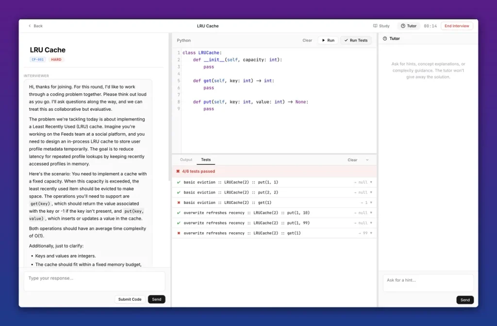 CodingPrep — инструмент для подготовки к интервью