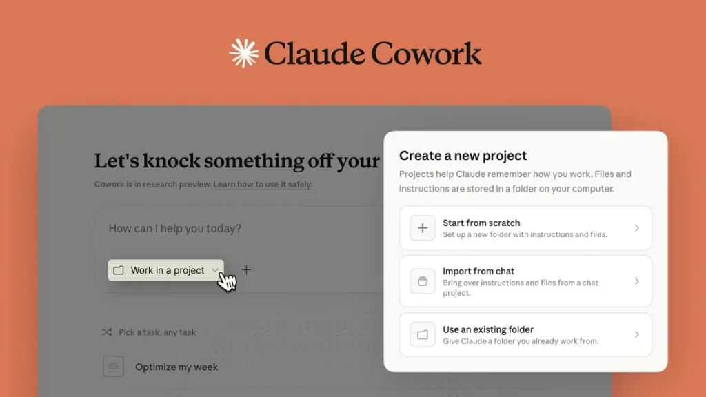 Claude запускает Cowork Projects для управления задачами