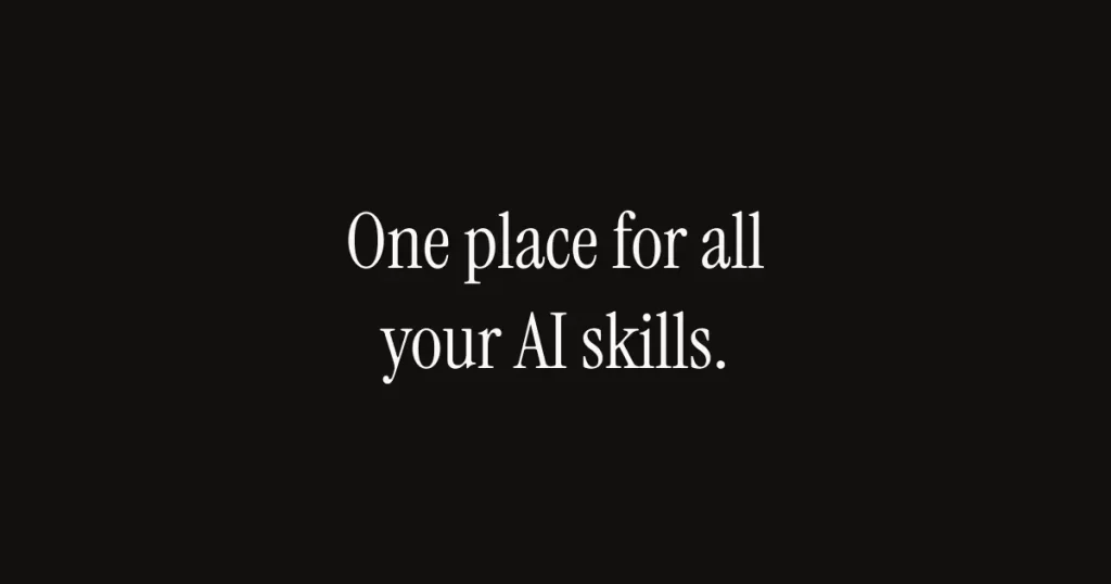 AI Skills Manager: Объединение навыков ИИ в одном приложении