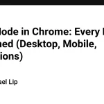 Chrome: как настроить тёмный режим на всех устройствах