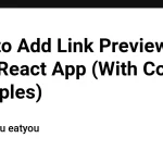 Предпросмотры ссылок в React-приложениях