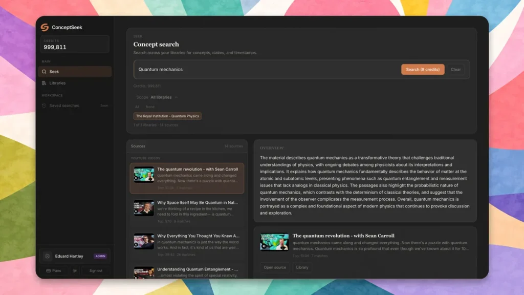 ConceptSeek: новый инструмент для поиска идей