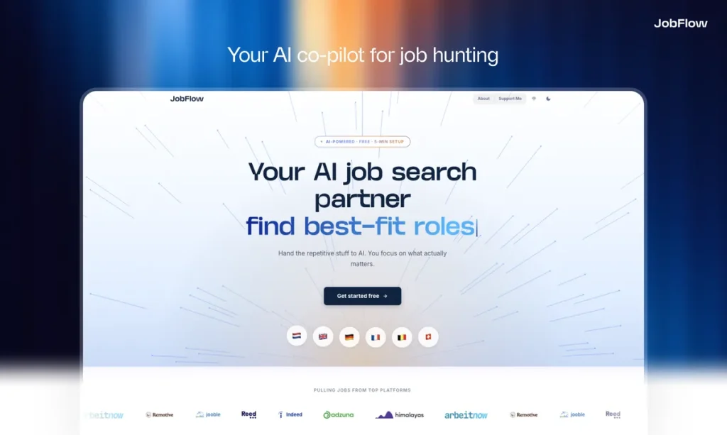 JobFlow: AI-помощник для поиска работы в Европе
