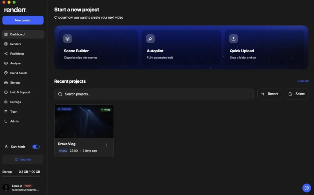 Renderr — ИИ-редактор видео для быстрого монтажа