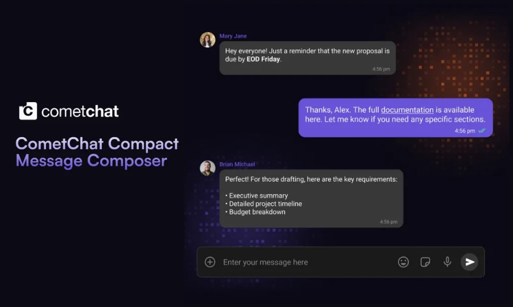 CometChat запустил Compact Message Composer - новый продукт