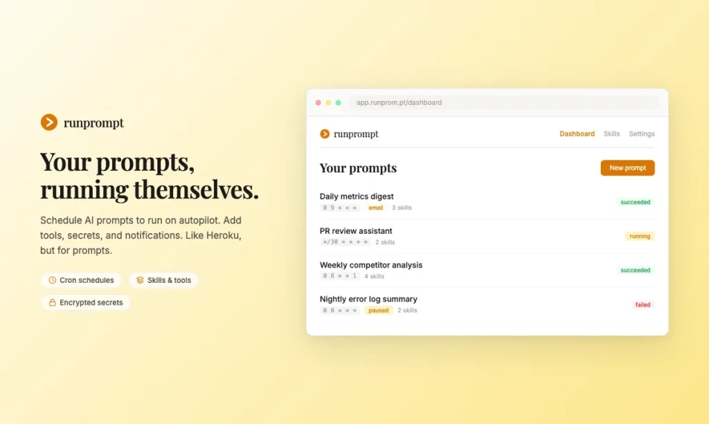 Запущен Runprompt для автоматизации AI-запросов