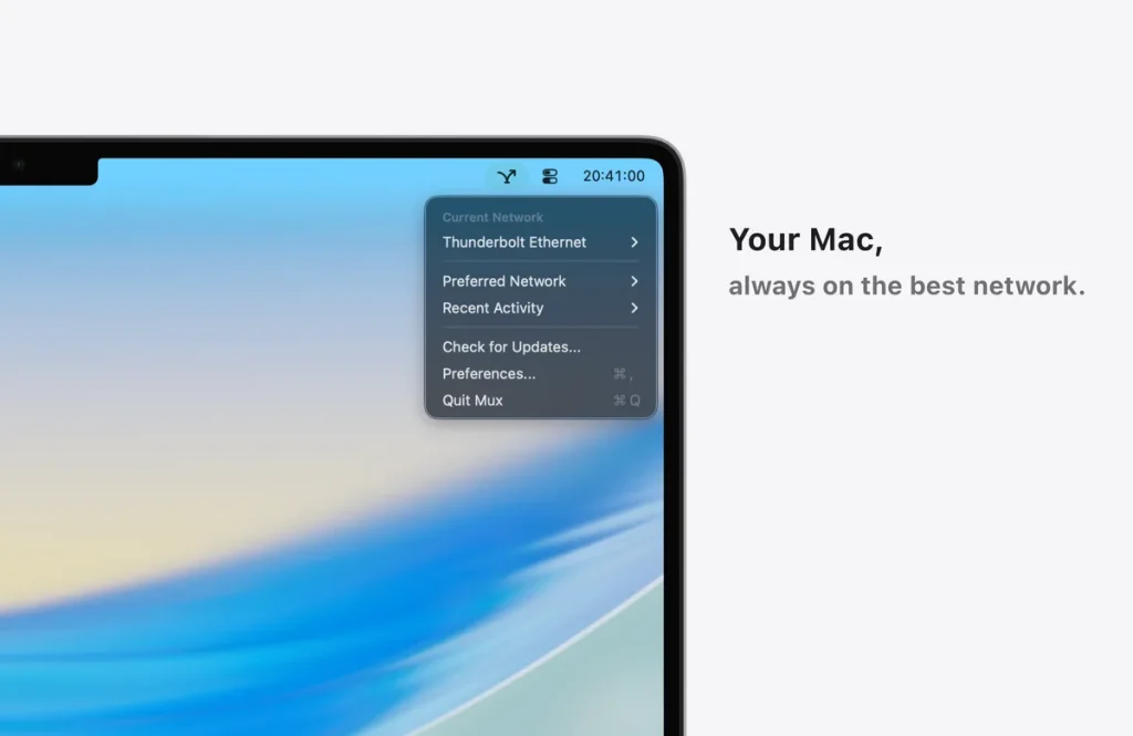 Mux автоматическое переключение сетей для Mac