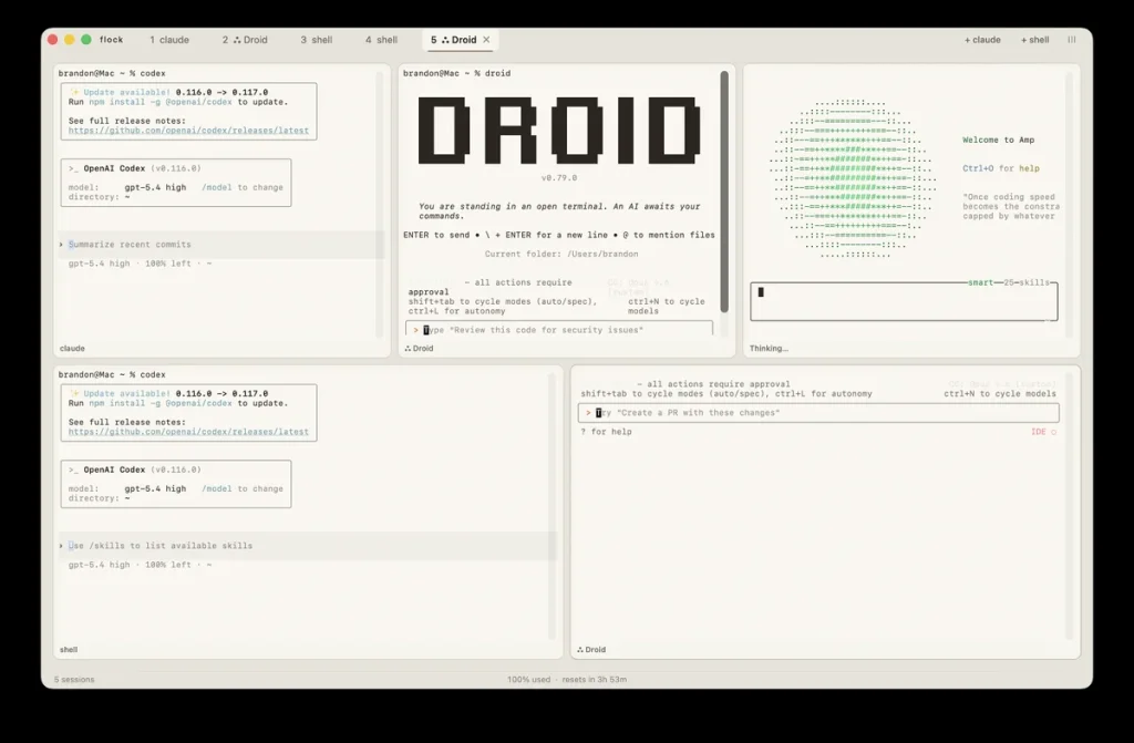 flock выпустил AI-кодирование на macOS