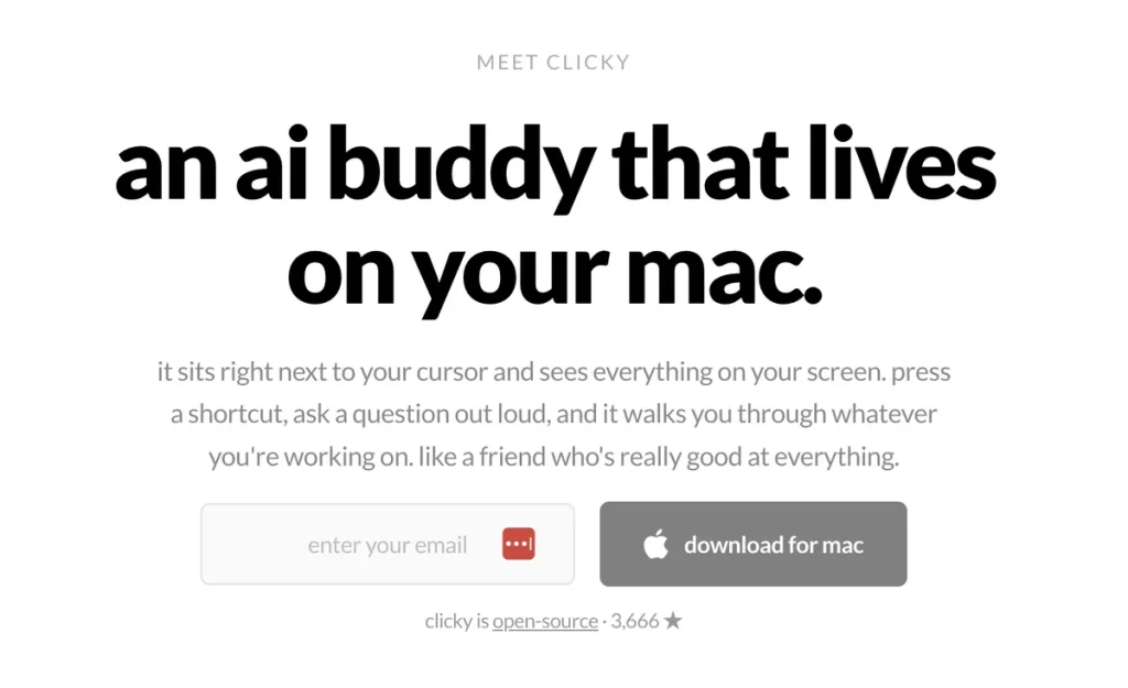 Clicky представил AI помощника для работы на Mac