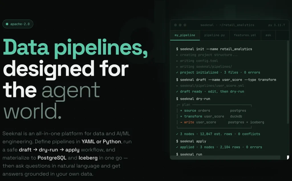 Seeknal запустил CLI для данных и AI-работ