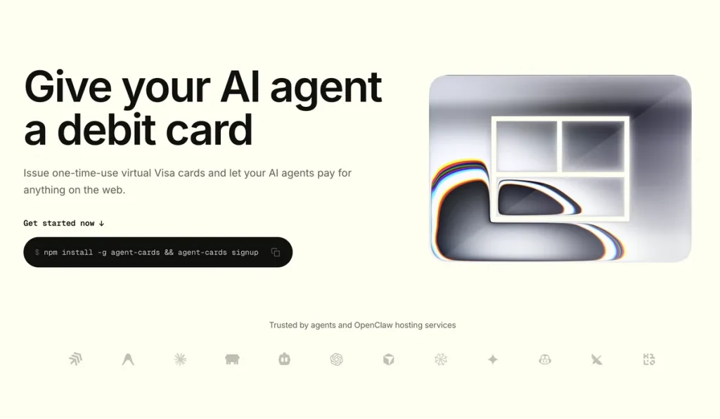 Agent Card представил виртуальные карты Visa для AI-агентов