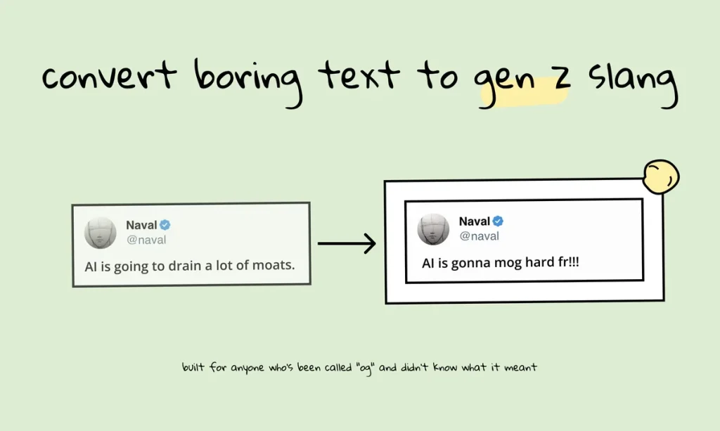 Turn It Gen Z: мгновенный перевод в сленг