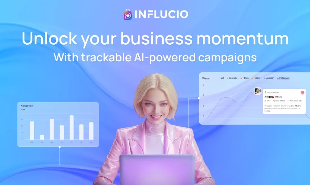 Influcio: AI-платформа для улучшения маркетинга с блогерами