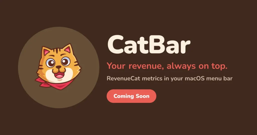 CatBar представил статистику RevenueCat в меню macOS