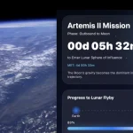 Приложение Moonshot для отслеживания Artemis II на Mac