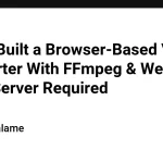 Видеоконвертер на WebAssembly: просто и безопасно