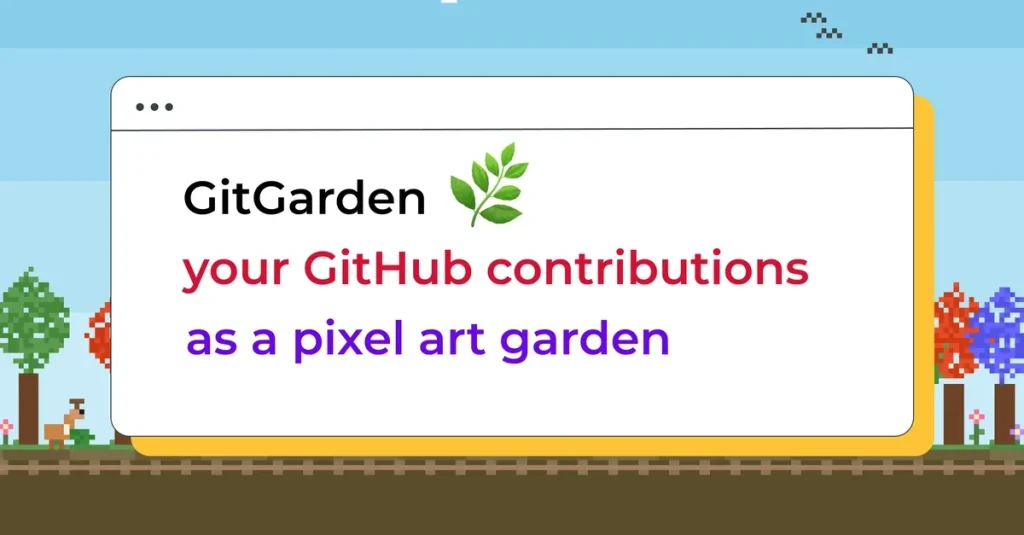 GitGarden: GitHub вложения как пиксельный сад
