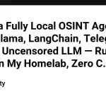 Локальный OSINT-агент с Qwen3.5 и LangChain для Telegram