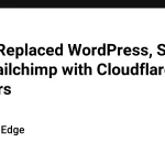 Экономия €153 — Cloudflare вместо WordPress и Shopify