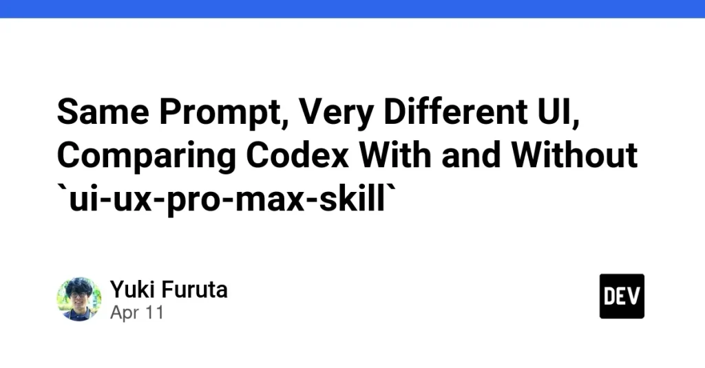 Codex с ui-ux-pro-max-skill создал более функциональный интерфейс