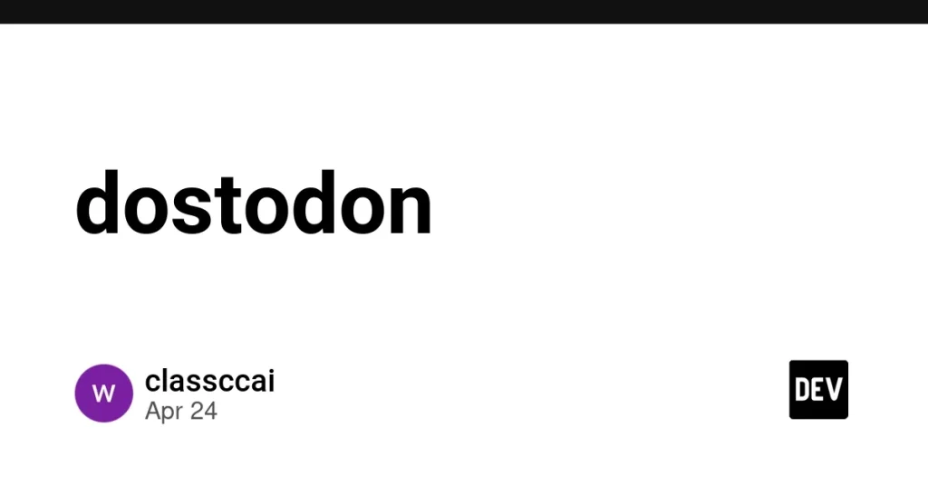 DOStodon — клиент Mastodon для MS-DOS