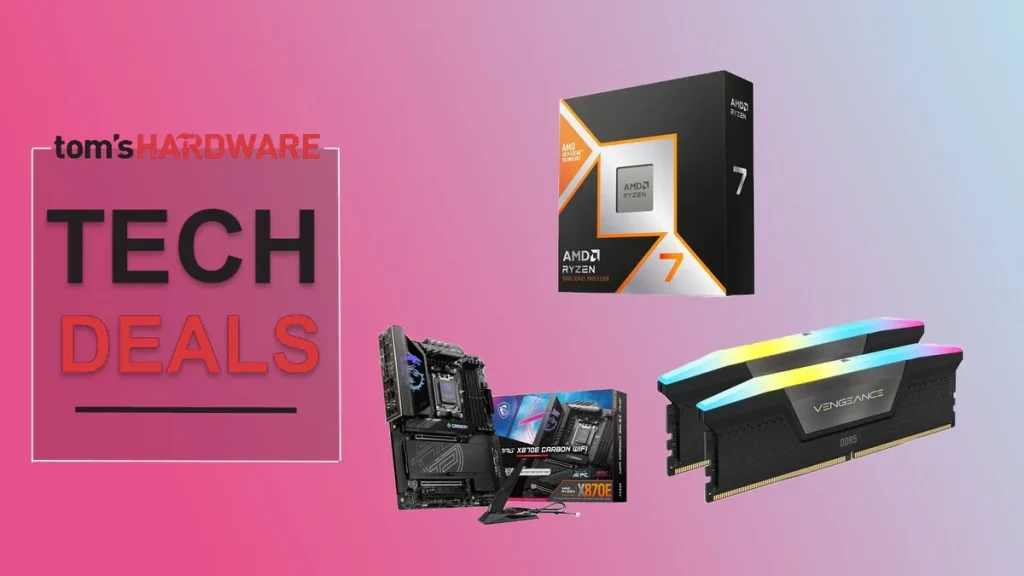 Комплект AMD: Ryzen 7 9800X3D и 32 ГБ RAM с экономией $350