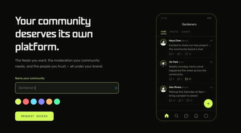 Blacksky запустил Acorn для создания независимых сообществ