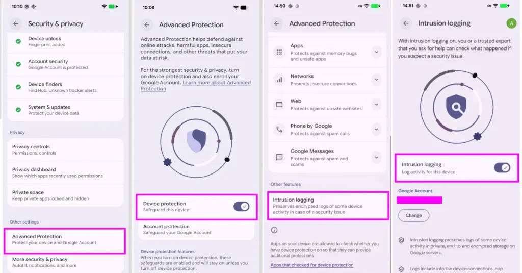 Intrusion Logging от Google: новая защита Android