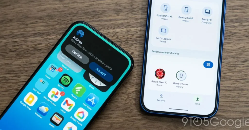Google расширяет AirDrop на Android, но достанется он не всем