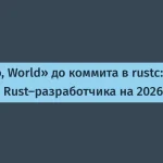 Роадмап Rust-разработчиков на 2026 год — ключевые моменты