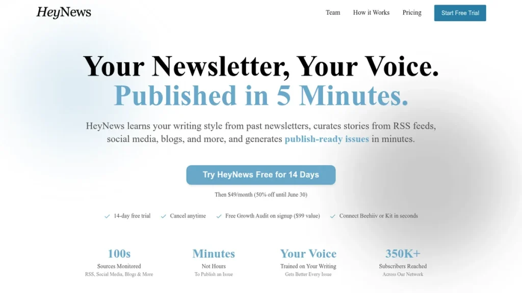 HeyNews автоматизирует рассылки за 5 минут — эффективное решение