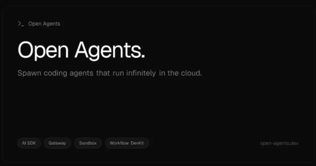 Vercel представил Open Agents: кодируйте с AI без границ
