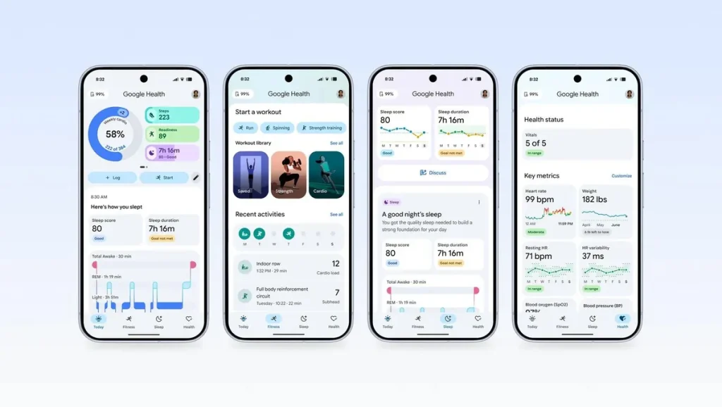 Google запустил новое приложение Health после закрытия Fitbit