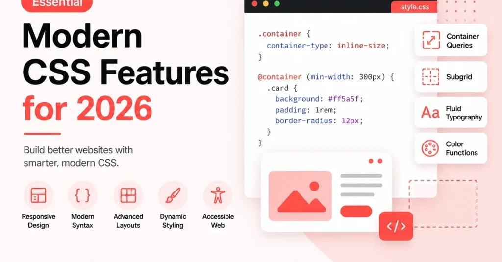 CSS к 2026 году: Будущие функции и фишки