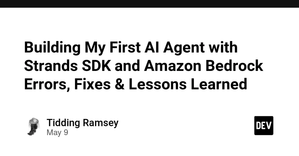 Создание AI-агента с Strands SDK и Amazon Bedrock