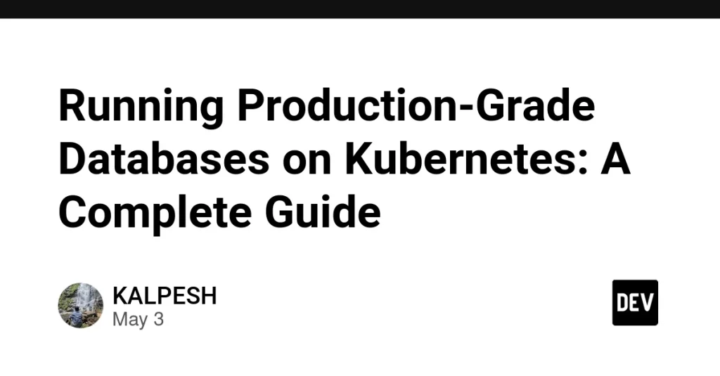 Гид по базам данных на Kubernetes для DevOps и разработчиков