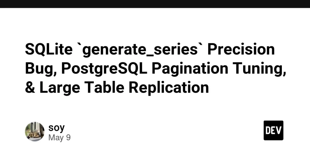 Ошибка в SQLite `generate_series` — снизилась точность