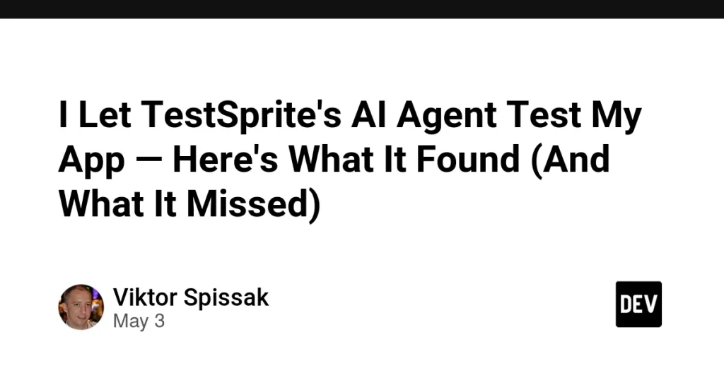 TestSprite выявил ошибки в приложении — подробности