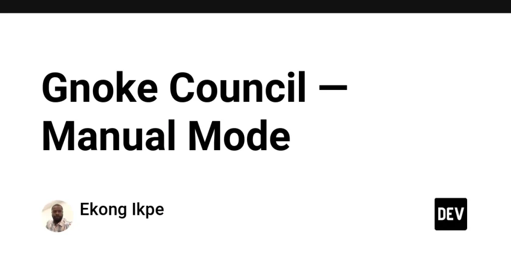 Gnoke Council запускает Manual Mode для взаимодействия ИИ