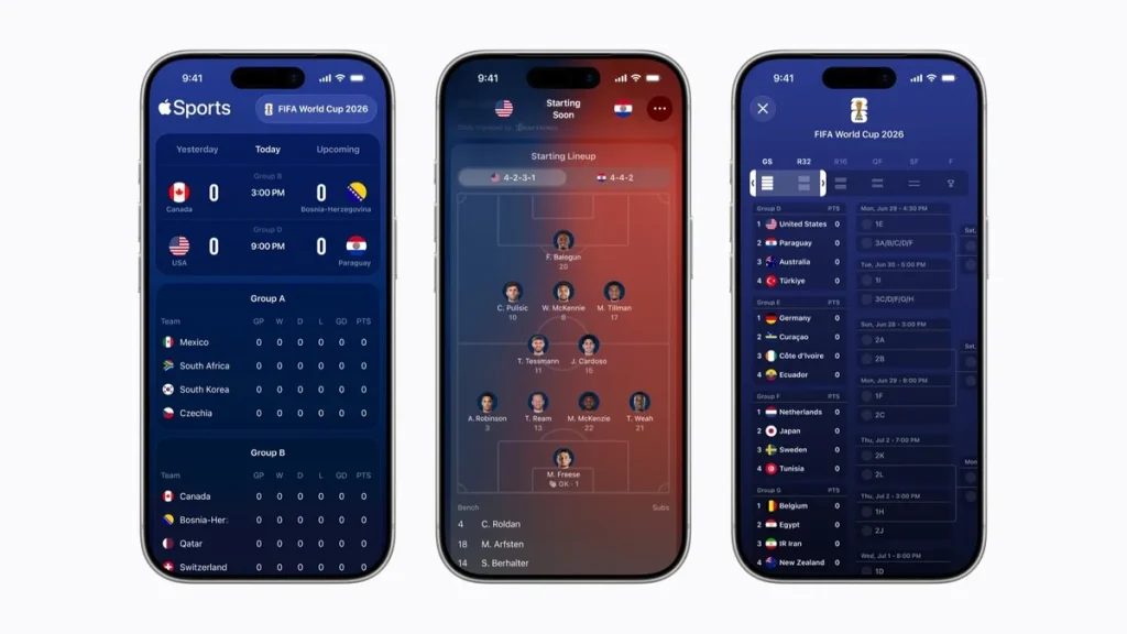 Apple открыла Sports еще для 90 рынков перед летним ЧМ