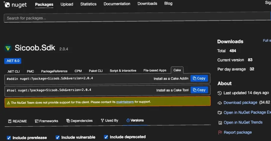 Вредоносный NuGet-пакет крал банковские сертификаты через SDK Sicoob