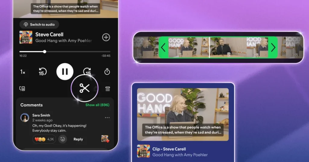 Spotify запустил клипы для подкастов после закрытия YouTube Clips