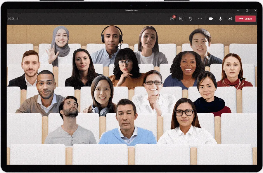 Microsoft отключает режим Together в Teams